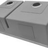 Ruvati 28-inch Low-Divide Undermount Tight Radius 60/40 Double Bowl 16 Gauge Stainless Steel Kitchen Sink - RVH7255