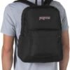 JanSport SuperBreak Plus Backpack with Padded 15-inch Laptop Sleeve and Integrated Bottle Pocket - Spacious and Durable Daypack for Work and Travel - Black