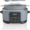 Ninja MC1001 Foodi PossibleCooker PRO 8.5 Quart Multi-Cooker, with 8-in-1 Slow Cooker, Dutch Oven, Steamer, Glass Lid Integrated Spoon, Nonstick, Oven Safe Pot to 500°F, Sea Salt Gray