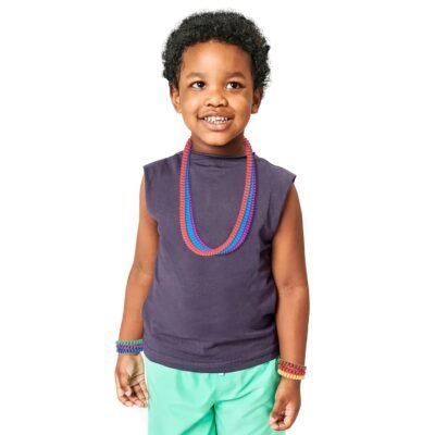 Chew Necklaces Bracelets for Sensory Kids(12 Pack) - Stretchy Coil Necklace Bracelet Set for Children with Autism, SDP, ADHD, ADD - Oral Sensory Chew Toys Reduce Stress and Anxiety