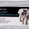 Air Dry Modeling Clay - White Color (500g) | Fine Texture, Easy to Smooth, Non-Toxic | Ideal for Sculpting, Hand Building, Craft and DIY Projects