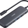 Anker USB C Hub, 5-in-1 USBC to HDMI Splitter with 4K Display, 1 x Powered USB-C 5Gbps & 2×Powered USB-A 3.0 5Gbps Data Ports for MacBook Pro, MacBook Air, Dell and More