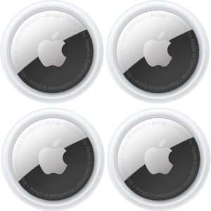 Apple AirTag Tracking Device, 4-Pack (Renewed)