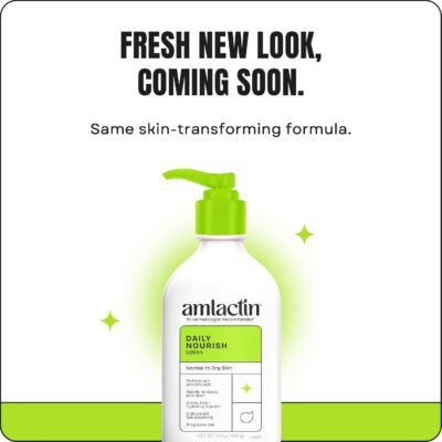 AmLactin Daily Nourish 12% - 14.1 oz Body Lotion with 12% Lactic Acid - Exfoliator and Moisturizer for Dry Skin (Packaging May Vary)​