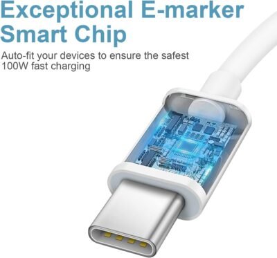 619SWHuD1ES._AC_SL1427_.jpg iPhone 16 15 Charger Fast Charging Type C Chargers USB C Charger Block iPhone 16 Chargers with 2 Pack 6FT Cable for iPhone 16/16 Plus/16 Pro/16 Pro Max/iPhone 15/15 Pro Max/iPad Pro/AirPods