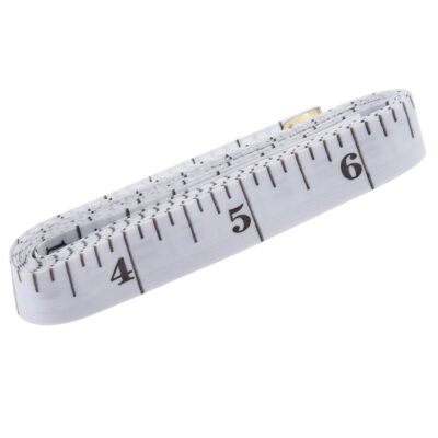 619i9MyIlbL._SL1100_.jpg GDMINLO Soft Tape Measure Double Scale Body Sewing Flexible Tailor Craft Vinyl Ruler for Weight Loss Medical Body Measurement, Has Centimetre Scale on Reverse Side 60-inch(White)