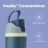 Owala FreeSip Insulated Stainless Steel Water Bottle with Straw, BPA-Free Sports Water Bottle, Great for Travel, 24 Oz, Denim