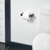 Moen Matte Black Align Pivoting Double Post Modern Toilet Paper Holder, YB0408BL
