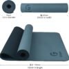 Yoga Mat Non Slip, Eco Friendly Fitness Exercise Mat with Carrying Strap,Pro Yoga Mats for Women,Workout Mats for Home, Pilates and Floor Exercises