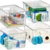 ClearSpace Plastic Storage Bins with Lids X-Large – Perfect Kitchen Organization, Desk Organizer or Pantry Storage – Desktop Organizer, Pantry Organization and Storage Bins, Cabinet Organizers