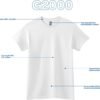 Gildan Unisex Adult Ultra Cotton T-Shirt, Style G2000, Multipack