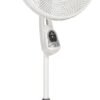 Lasko Oscillating Adjustable Pedestal Stand Fan with Timer and Remote for Indoor, Bedroom, Living Room, Home Office & College Dorm Use, 16 Inch, White, 1646