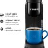Keurig K-Express Single Serve K-Cup Pod Coffee Maker, 3 Brew Sizes, Strong Button Feature, 42oz Removable Reservoir, Black
