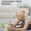 Trideer Yoga Blocks 2 Pack, Soft Non-Slip Surface Premium Foam Blocks, Supportive, Lightweight, Odor Resistant, Yoga Accessories for Pilates Meditation General Fitness Stretching Toning