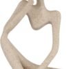 Sandstone Resin Thinker Style Abstract Sculpture Statue Collectible Figurines Home Office Bookshelf Desktop Decor(Small Sandstone,Left)
