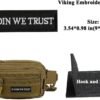 2 PCS AliPlus Viking Patches in Odin We Trust Valhalla Patch Embroidered Patches Tactical Morale Patch Hook and Loop(Black White)