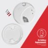 New 2025 First Alert SMCO410 Z-Wave Battery-Powered Smoke Detector & Carbon Monoxide Alarm, Works with Ring Alarm Base Station, Single Pack, White