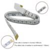 61aP2QPRRdL._SL1500_.jpg GDMINLO Soft Tape Measure Double Scale Body Sewing Flexible Tailor Craft Vinyl Ruler for Weight Loss Medical Body Measurement, Has Centimetre Scale on Reverse Side 60-inch(White)