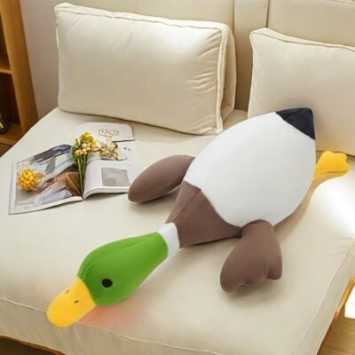 Mallard Duck Plush,Mallard Duck Stuffed Animals, Soft Furry Duck Stuffed Animal Pillow,Huge Duck Plush Hugging Pillow Gifts for Every Age (62.9in)