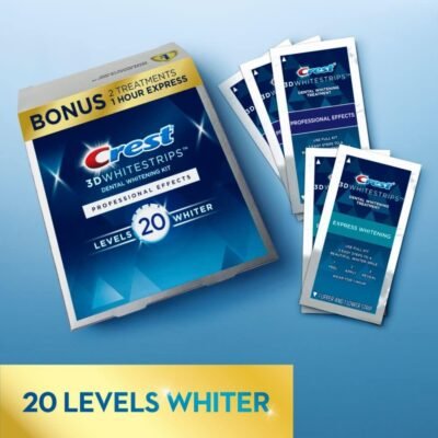 61eEuHNtJtL._AC_SL1000_.jpg Crest 3D Whitestrips, Professional Effects, Teeth Whitening Strip Kit, 44 Strips (22 Count Pack)
