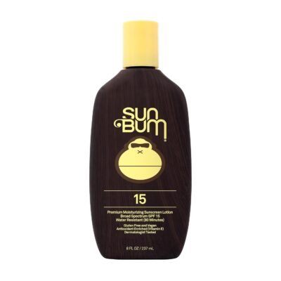 Sun Bum Original SPF 15 Sunscreen Body Lotion - Broad Spectrum Moisturizing Sunscreen with Vitamin E - Hawaii 104 Act Compliant (Made without Octinoxate & Oxybenzone) - 8 oz