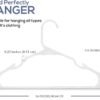 Utopia Home - Plastic Hangers 50 Pack - Space Saving Clothes Hanger - Durable and Strong Closet Organizers and Storage Makes It Ideal Apartment or Dorm Room Essentials for Girls or Guys (White)