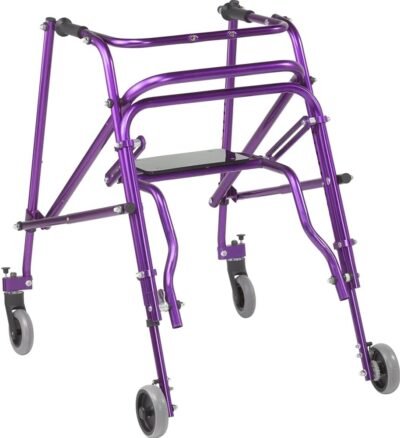 Inspired by Drive Nimbo 2G Mobility Aid Lightweight Posterior Walker with Seat, Large, Wizard Purple