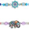 Set of 2 Rakhi for Brother – Premium Evil Eye & Elephant Rakhi Combo with Raksha Bandhan Greeting Card & Roli Chawal | Rakhi for Bhaiya & KSmall Brother | Rakhi Thread from Sister