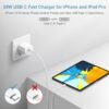 61mmRvai8NL._AC_SL1500_.jpg iPhone 16 15 Charger Fast Charging Type C Chargers USB C Charger Block iPhone 16 Chargers with 2 Pack 6FT Cable for iPhone 16/16 Plus/16 Pro/16 Pro Max/iPhone 15/15 Pro Max/iPad Pro/AirPods