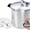 Presto 01784 23-Quart Induction Compatible Pressure Canner, Silver, Aluminum