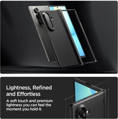 Spigen for Galaxy Z Fold 7 Case, Airfit Pro Magfit [Hinge Protection] [Qi2.1 Certified/Magnet for Galaxy] - Black