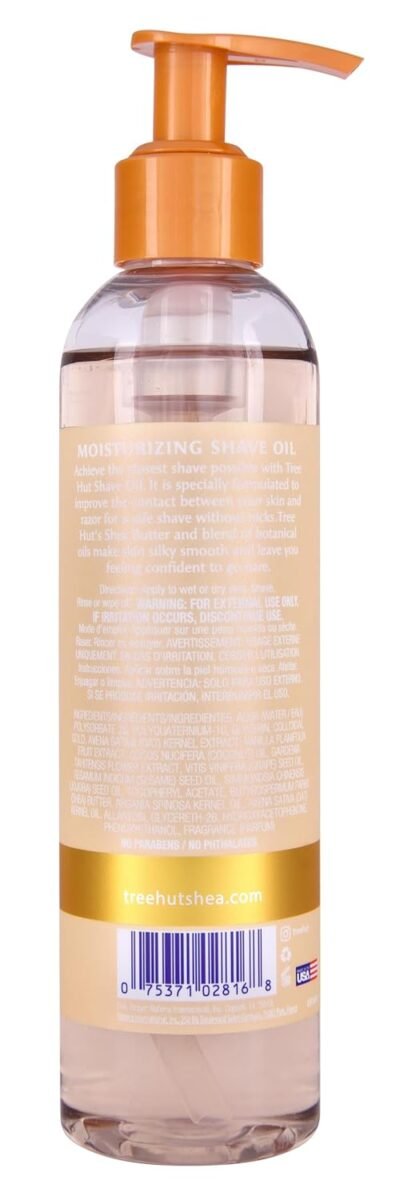 Tree Hut Moisturizing Shave Oil - Vanilla - 7.7 fl oz - Soothes Skin and Helps Protect Against Cuts - Made with Shea Butter