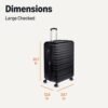 61r8PcdU5L._AC_SL1500_.jpg Amazon Basics 30" Hardside Large Checked Luggage, Hardshell Suitcase With Wheels, Expandable For Up to 15% More Space, With Scratch-Resistant Surface, Four Multi-directional Wheels, Black