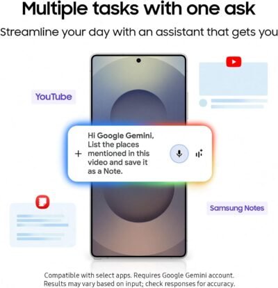Samsung Galaxy S25 Ultra 512GB AI Smartphone, Unlocked Android, AI Night Mode Camera, Snapdragon 8 Elite Fast Processor, 5000mAh Battery, Built-in S Pen, 2025, US 1 Yr Warranty, Titanium Whitesilver
