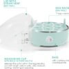 Elite Gourmet EGC115M Easy Egg Cooker Electric 7-Egg Capacity, Soft, Medium, Hard-Boiled Egg Cooker with Auto Shut-Off, Measuring Cup Included, BPA Free, Retro Mint