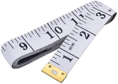 61vysAVtFBL._SL1406_.jpg GDMINLO Soft Tape Measure Double Scale Body Sewing Flexible Tailor Craft Vinyl Ruler for Weight Loss Medical Body Measurement, Has Centimetre Scale on Reverse Side 60-inch(White)