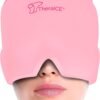 TheraICE Headache Relief Cap, Migraine Ice Pack Mask Products, Women Cooling Gel Hat, Face Cold Compress Head Wrap for Her Stress. Great Birthday Gift for Mom, Sister, Grandma, Girlfriend, & Teacher