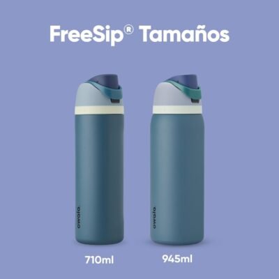 Owala FreeSip Insulated Stainless Steel Water Bottle with Straw, BPA-Free Sports Water Bottle, Great for Travel, 24 Oz, Denim