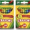 975 Supply 1 pack Crayons, Classic Colors, Crayons For Kids, School Crayons, Assorted Colors - 24 Crayons Per Box - 1 Box