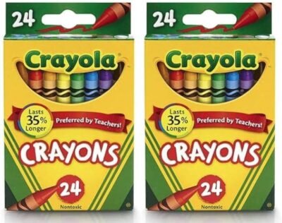 975 Supply 1 pack Crayons, Classic Colors, Crayons For Kids, School Crayons, Assorted Colors - 24 Crayons Per Box - 1 Box