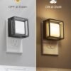 DORESshop LED Night Light, Night Lights Plug Into Wall [2 Pack] with Dusk-to-Dawn Sensor, Dimmable Nightlights, Adjustable Brightness for Bathroom, Hallway, Bedroom,Kids Room,Stairway,Soft White