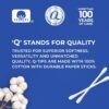 Q-tips Cotton Swabs For Hygiene and Beauty Care Original Cotton Swab Made With 100% Cotton 625 Count, WHITE