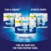 7104tNnFaL._AC_SL1500_.jpg Sparkle Pick-A-Size Paper Towels, 6 Double Rolls = 12 Regular Rolls, Everyday Value Paper Towel With Full And Half Sheets