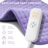 7108f029qL._AC_SL1500_.jpg Heating Pad for Back Pain Cramps Relief - Electric Heating Pad for Neck/Shoulder/Muscle Pain - 6 Heat Settings, Auto Off, Moist Heat Options, Machine Washable, Mothers Day Gifts for Mom, Women - XL