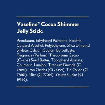 710rQuG6uYL._SL1500_.jpg Vaseline Cocoa Shimmer Jelly Stick – Non-Greasy Moisturizer for Glowing Skin, Face & Body Lotion, Travel-Size, 1.4 Oz Ea, Pack of 3.