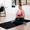 Yoga Mat, 1/2-Inch Extra Thick High Density Exercise Mat, Anti-Tear Exercise Yoga Mat with Carrying Strap, Suitable for Various Yoga Exercises