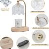 Candle Warmer Lamp with Timer and Dimmer,Electric Gold Light Gifts for Women Melt Wax Warmer Lamp with 2 Bulbs for Candle Jars House Warming New Home Decor Bedroom