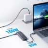 Anker USB C Hub, 5-in-1 USBC to HDMI Splitter with 4K Display, 1 x Powered USB-C 5Gbps & 2×Powered USB-A 3.0 5Gbps Data Ports for MacBook Pro, MacBook Air, Dell and More