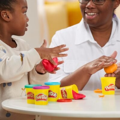 Play Doh Modeling Compound 10-Pack Case of Assorted Colors, Non-Toxic 2 oz. Cans, Back to School Gifts, Prizes, & Party Favors, Preschool Toys for Kids, Ages 2+ (Amazon Exclusive)