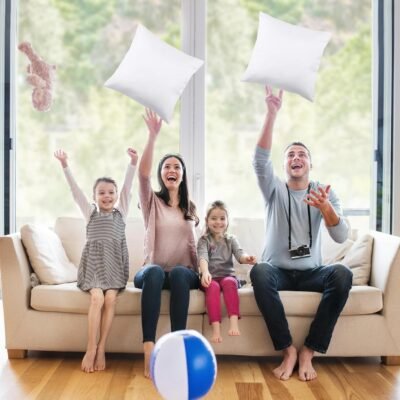 Utopia Bedding Throw Pillows Insert, Bed and Couch Pillows - Indoor Decorative Pillows (White, 18x18 Inch)